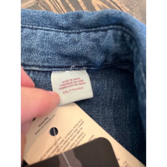 Levi’s Western Standard Fit Pearl Snap Button Down Men XXL Cowboy Work Denim - Picture 3 of 11